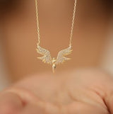 Sterling Silver Archangel Michael Italian Necklace