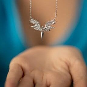 Sterling Silver Archangel Michael Italian Necklace