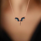 Sterling Silver Archangel Michael Necklace
