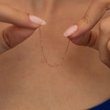 Sterling Silver Ball Italian Necklace
