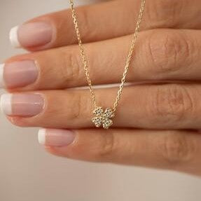 Sterling Silver Clover Leaf Necklace