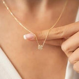 Sterling Silver Clover Leaf Necklace
