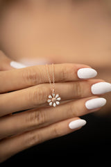 Sterling Silver Daisy Necklace