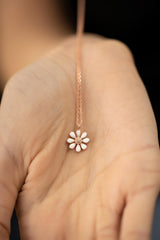 Sterling Silver Daisy Necklace