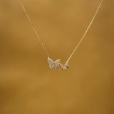 Butterfly Pendant Chain Sterling Silver