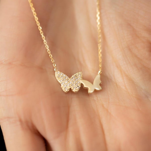 Butterfly Pendant Chain Sterling Silver