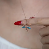 Sterling Silver Dragonfly Necklace