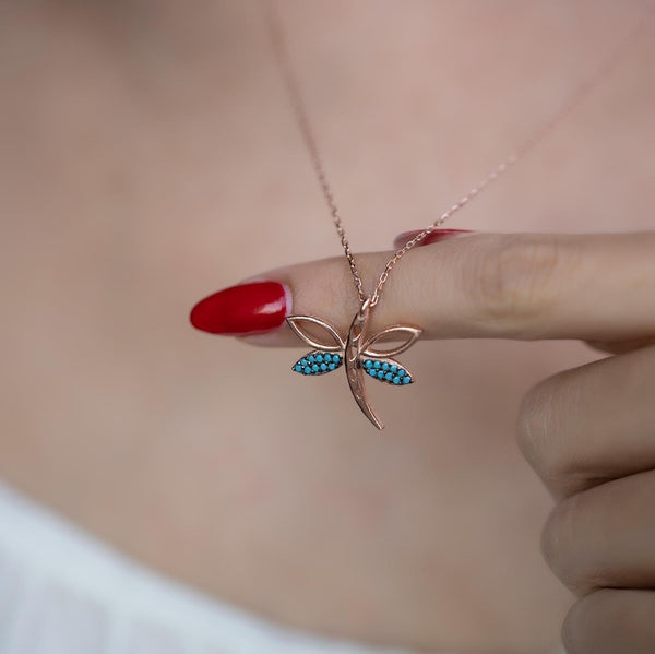 Sterling Silver Dragonfly Necklace