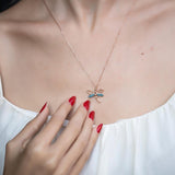 Sterling Silver Dragonfly Necklace