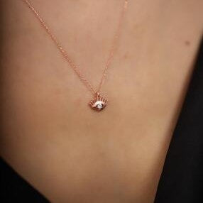 Sterling Silver Evil Eye Necklace