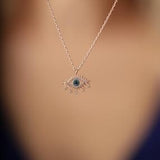 Sterling Silver Evil Eye Necklace