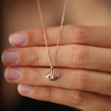 Sterling Silver Evil Eye Necklace