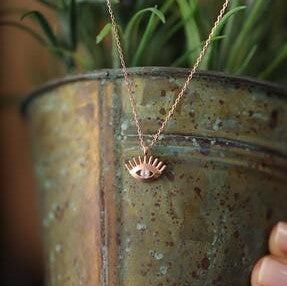 Sterling Silver Evil Eye Necklace