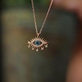 Sterling Silver Evil Eye Necklace