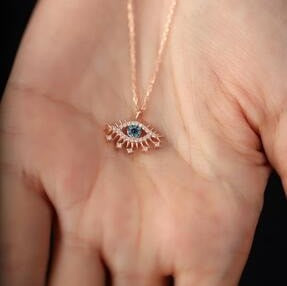 Sterling Silver Evil Eye Necklace