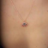 Sterling Silver Evil Eye Necklace