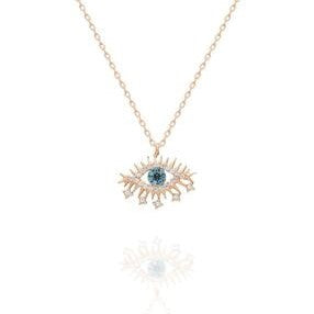 Sterling Silver Evil Eye Necklace