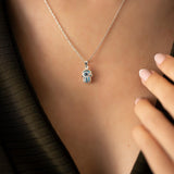 Sterling Silver Hamsa / Hand of Fatima Necklace