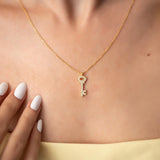 Sterling Silver Key Necklace