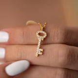 Sterling Silver Key Necklace