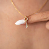 Sterling Silver Key Necklace