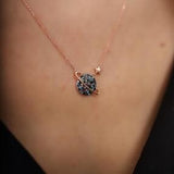 Sterling Silver Planet and Star Necklace