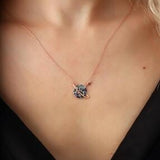 Sterling Silver Planet and Star Necklace