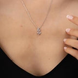 Sterling Silver Snake Italian Necklace