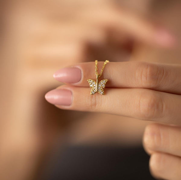 Womens Butterfly Necklace