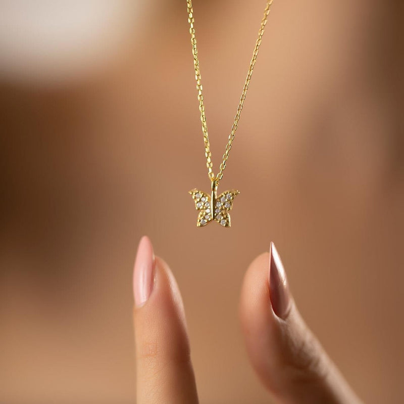 Womens Butterfly Necklace