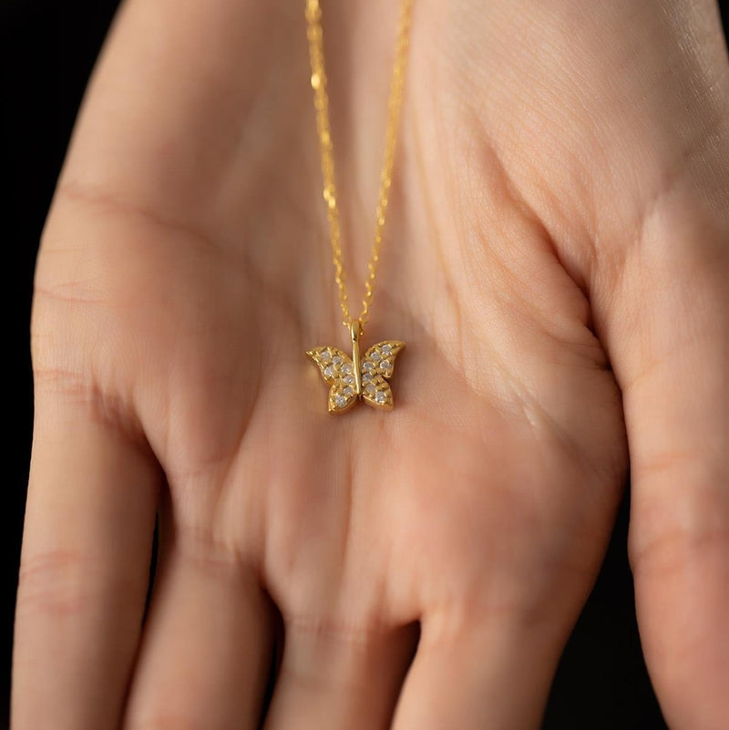 Womens Butterfly Necklace
