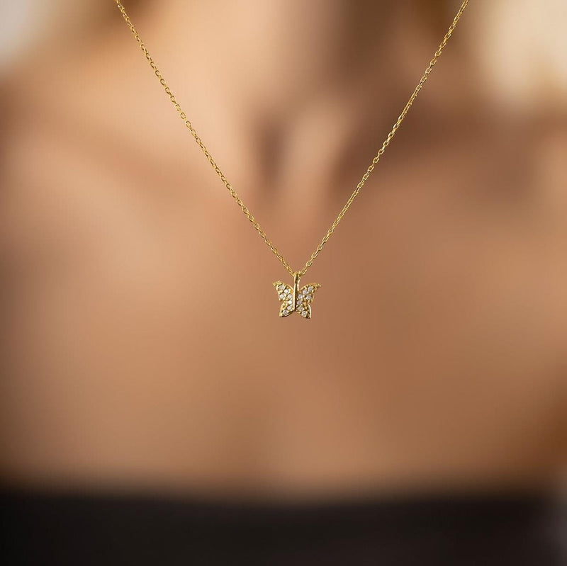 Womens Butterfly Necklace