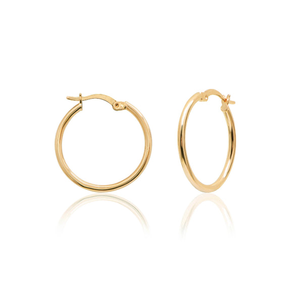 Sterling Silver Hoop Earrings 24 mm