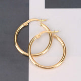 Sterling Silver Hoop Earrings 24 mm