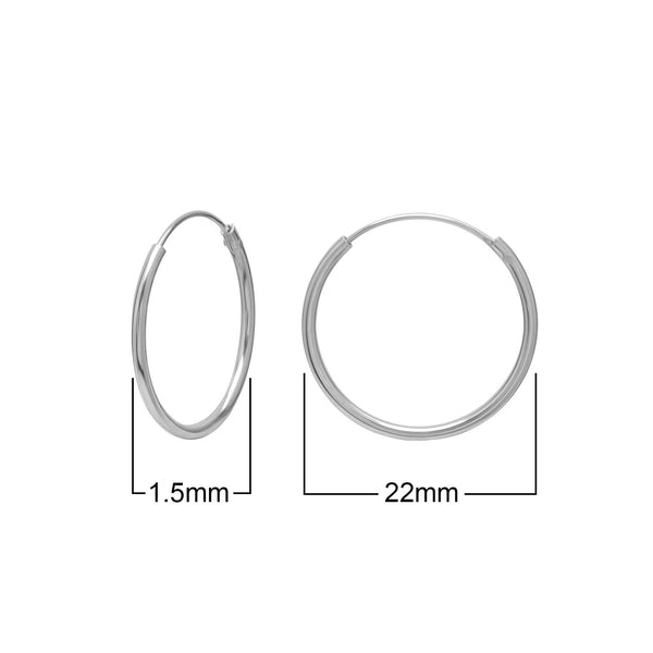 Sterling Silver Hoop Earrings