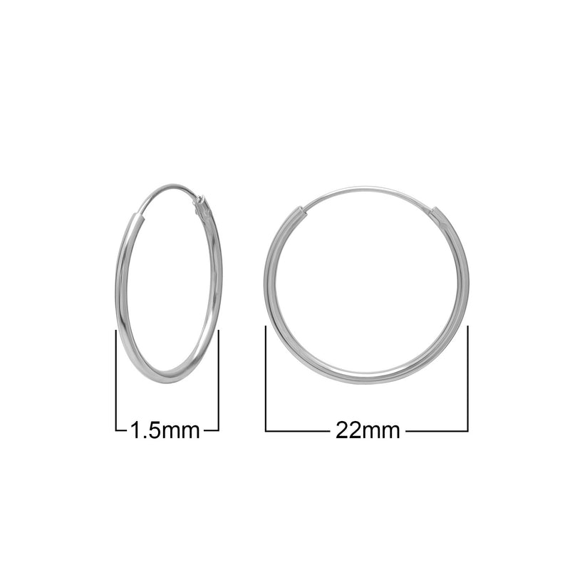Sterling Silver Hoop Earrings
