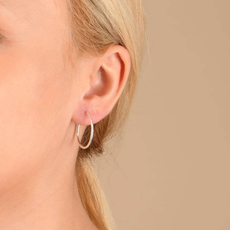 Sterling Silver Hoop Earrings