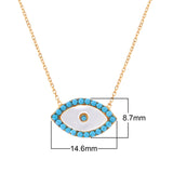 Evil Eye Necklace with Turquoise Stone