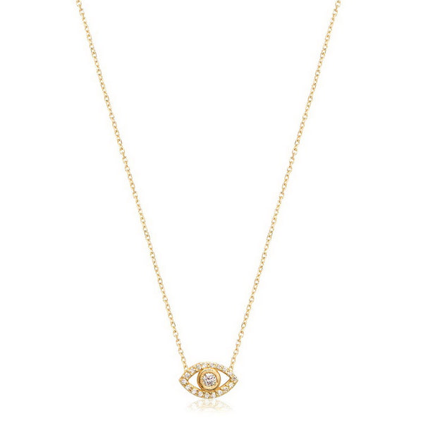 Minimalist Evil Eye Necklace