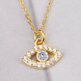 Minimalist Evil Eye Necklace