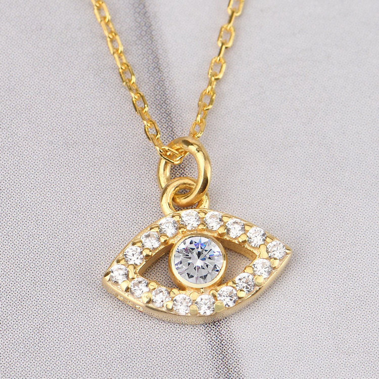 Minimalist Evil Eye Necklace