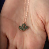 Women's Sterling Silver Cactus Necklace