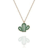 Women's Sterling Silver Cactus Necklace