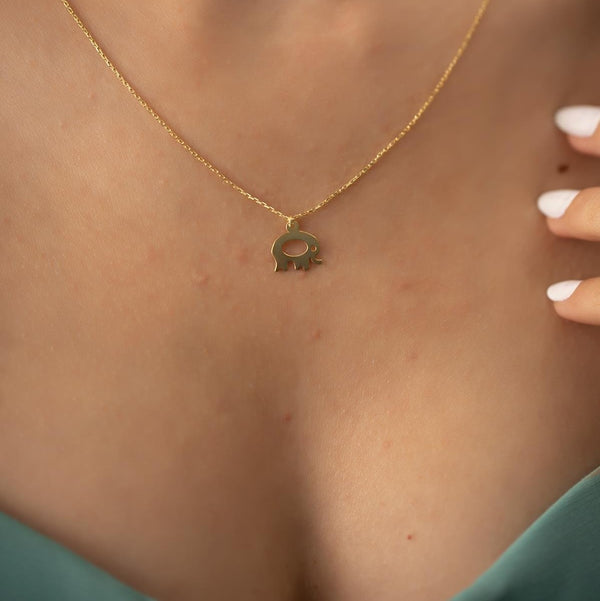 Women's Sterling Silver Elephant Necklace