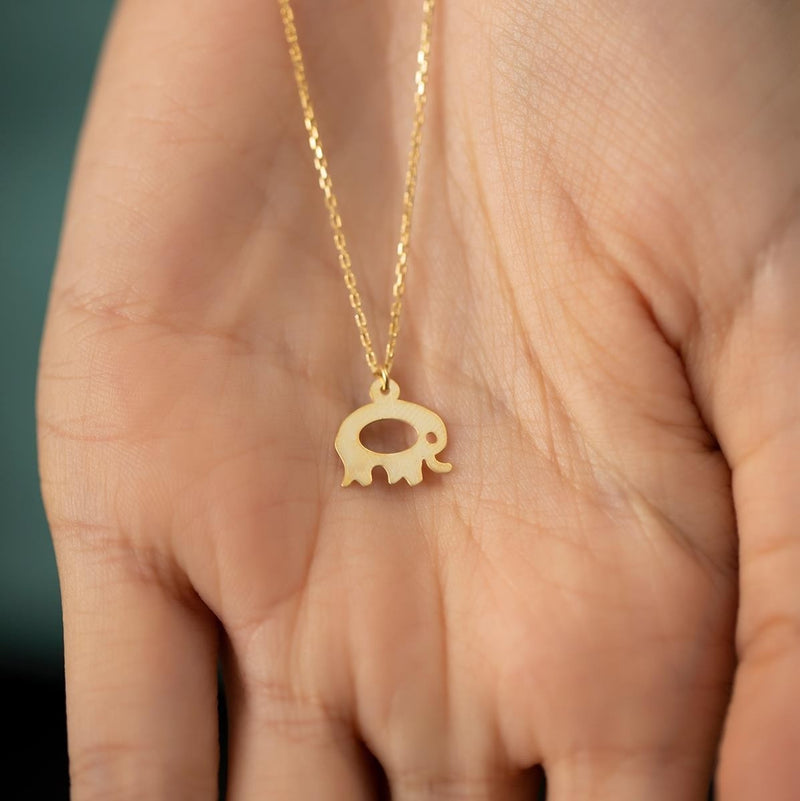 Women's Sterling Silver Elephant Necklace