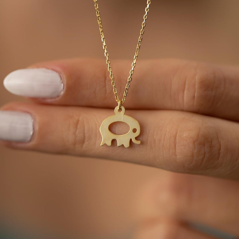 Women's Sterling Silver Elephant Necklace