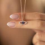 Women's Sterling Silver Evil Eye Necklace