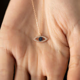 Women's Sterling Silver Evil Eye Necklace