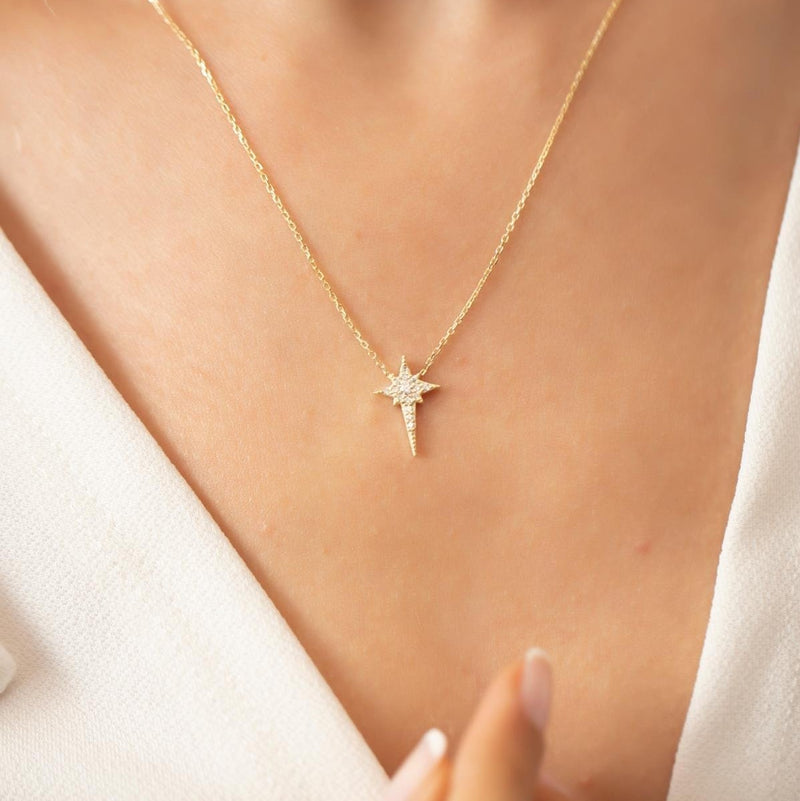 Women's Sterling Silver North Star Necklace