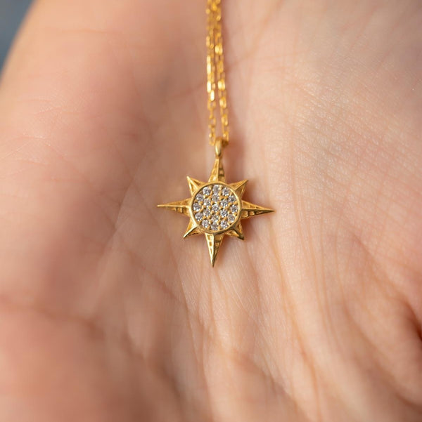 Women's Sterling Silver North Star Necklace